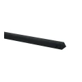 Betonpaal glad met diamantkop 10 x 10 x 280 cm, antraciet gecoat, hoekpaal.