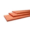 Douglas fijnbezaagde plank 25x250mm 500 cm, onbehandeld.