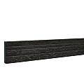 Betonplaat dubbelzijdig rotsmotief 36 x 3,5 x 184 cm, antraciet gecoat.