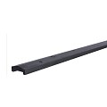 Grenen geschaafde afdekkap met sponning 3,5 x 8,5 x 180 cm, zwart gedompeld.