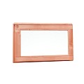Douglas vast raam met melkglas, 72 x 40 cm, onbehandeld.