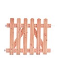 Douglas reliëf rechthekpoort 100 x 80 cm inclusief klinkset, onbehandeld.