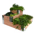 Douglas minigarden hoekmodel 100 x 100 x 60 cm, onbehandeld.