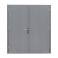 Hardhouten dubbele dichte deur Prestige, 202 x 221 cm, grijs gegrond.