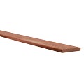 Hardhouten enkelzijdig geprofileerd dekdeel, 2,1 x 14,5 x 245 cm.