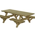 Picknicktafel open instap, 230x160cm