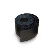 Hillfence privacystroken op rol, 19 cm breed en 50 m1 lang, zwart.