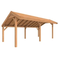 Douglasvision kapschuur Comfort 600 x 250 cm, onbehandeld.