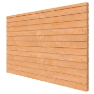 Douglas wandpakket t.b.v. dubbelzijdige wand Comfort/DHZ 371x224 cm, kleurloos geïmpregneerd