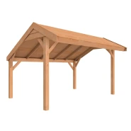 Douglasvision kapschuur Comfort 400 x 250 cm, kleurloos geïmpregneerd.