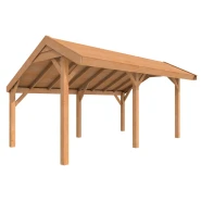 Douglasvision kapschuur Comfort 500 x 250 cm, kleurloos geïmpregneerd.