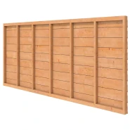 Douglas wandpakket t.b.v. enkelzijdige wand kapschuur Comfort 371x162 cm, kleurloos geïmpregneerd