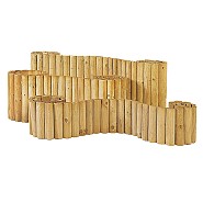 Rolborder Ø 5 x 30 x 250 cm, groen geïmpregneerd.