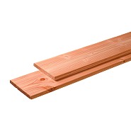 Douglas plank één zijde ruw, één zijde geschaafd 2,8x19,5 cm