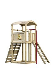 Zweeds rabat vuren enkelzijdige wand C, t.b.v. dubbele deur, 278,5 x 224 cm, kleurloos geïmpregneerd.