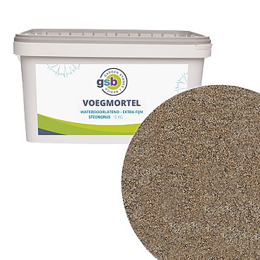 GSB Voegmortel fijn 15 kg - Grijs
