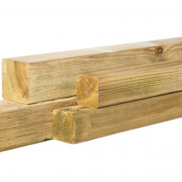 Steunpaal Grenen 68x68mm 270cm