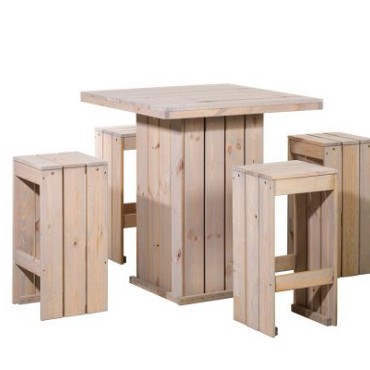 Buitenverblijf met zadeldak Excellent Modulair, douglas, linkerdeel XXL/E, 399x399 cm, groen geïmpregneerd.