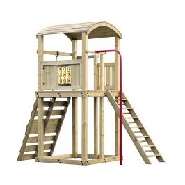 Zweeds rabat vuren enkelzijdige wand C, t.b.v. dubbele deur, 278,5 x 224 cm, kleurloos geïmpregneerd.