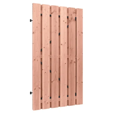 Douglas geschaafde plankendeur op zwart stalen frame, 100x190cm