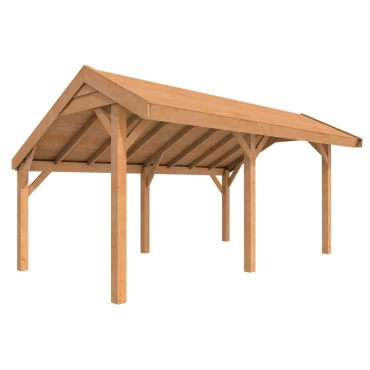 Douglasvision kapschuur Comfort 500 x 250 cm, kleurloos geïmpregneerd.