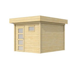 Vuren Topvision Tapuit, 300x300 cm, wit gespoten