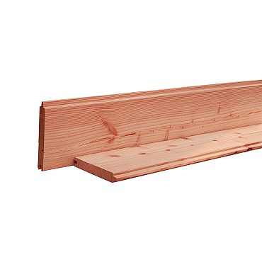 Douglas geschaafd blokhutprofiel 28x195mm 500 cm, onbehandeld
