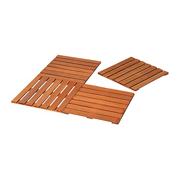 Hardhouten tegel 50 x 50 cm.