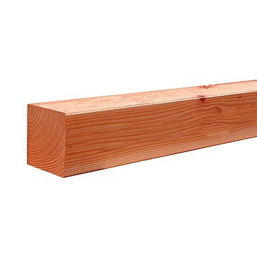 Douglas geschaafde paal 140 x140mm x 300 cm, onbehandeld.