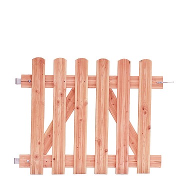 Douglas reliëf rechthekpoort 100 x 80 cm inclusief klinkset, onbehandeld.
