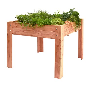 Douglas minigarden op poten 100 x 100 x 80 cm, onbehandeld.