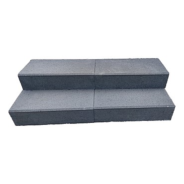 Traptrede 60x30x15 cm Indus black kleurecht facet