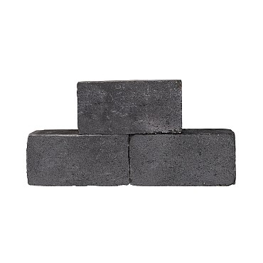 Linea 15x15x30 antraciet getrommeld
