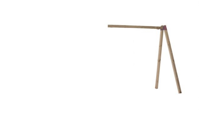 Banddeel vuren enkelzijdige wand A, 178,5 x 224 cm, kleurloos geïmpregneerd.