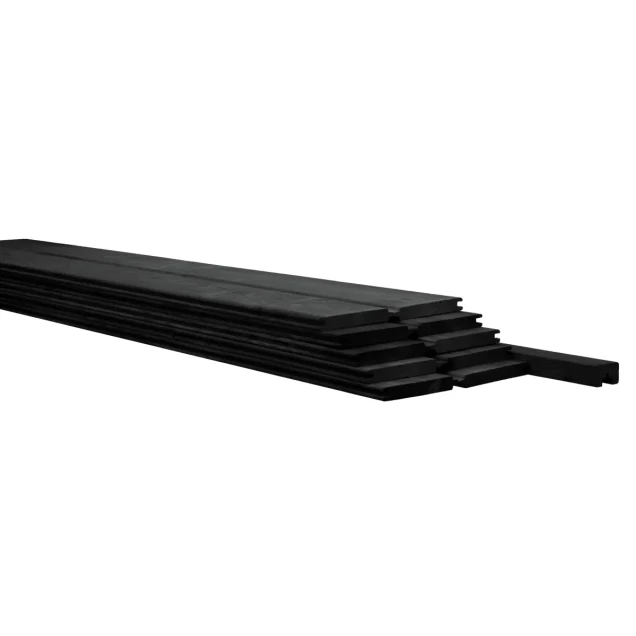 Betowood scherm douglas inclusief afdekkap 187 x 224 cm, zwart gedompeld.