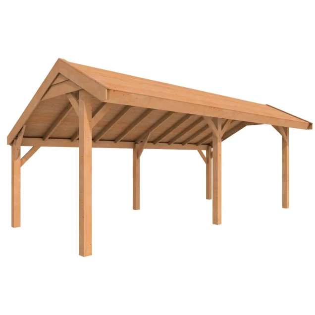 Douglasvision kapschuur Comfort 600 x 250 cm, kleurloos geïmpregneerd.