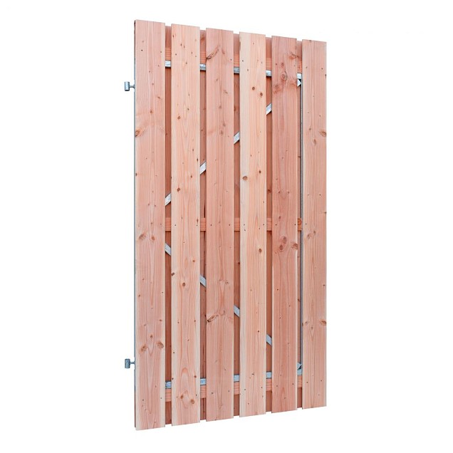 Douglas geschaafde plankendeur op stalen frame,16mm 100x190cm