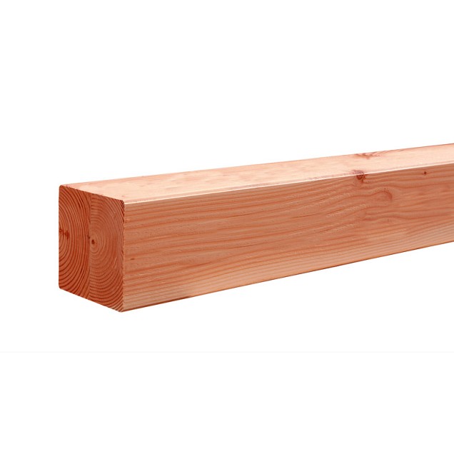 Douglas geschaafde paal duplo verlijmd 140x140mm 300 cm, onbehandeld.
