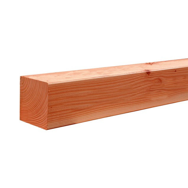 Douglas geschaafde paal 140 x140mm x 300 cm, onbehandeld.