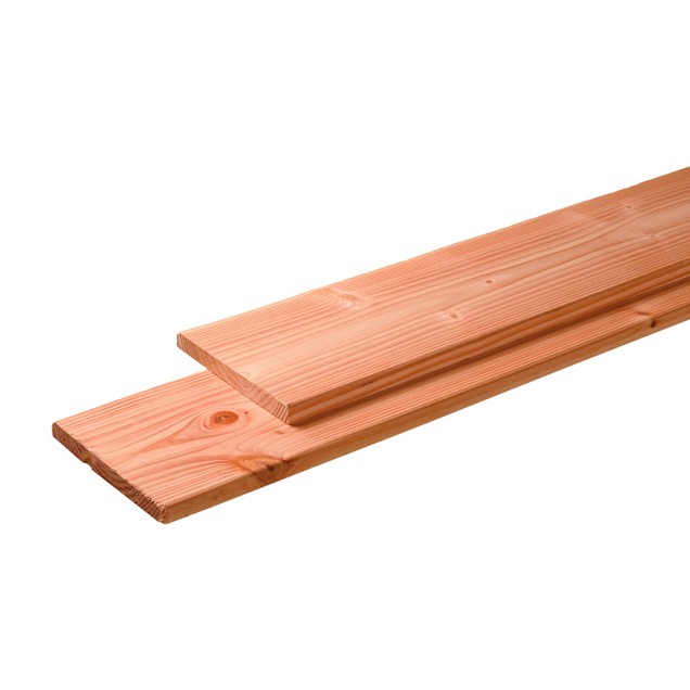 Douglas geschaafd / fijnbezaagd plank 28x195mm 500 cm, onbehandeld.