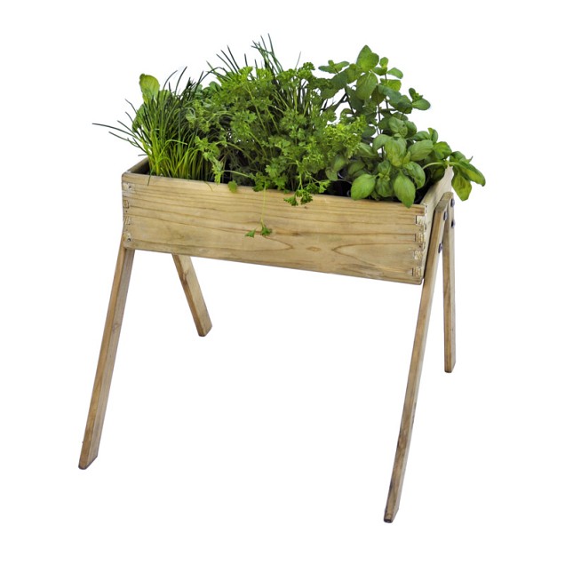 Minigarden junior grenen 45 x 53 x 60 cm (HxBxD), groen geïmpregneerd.
