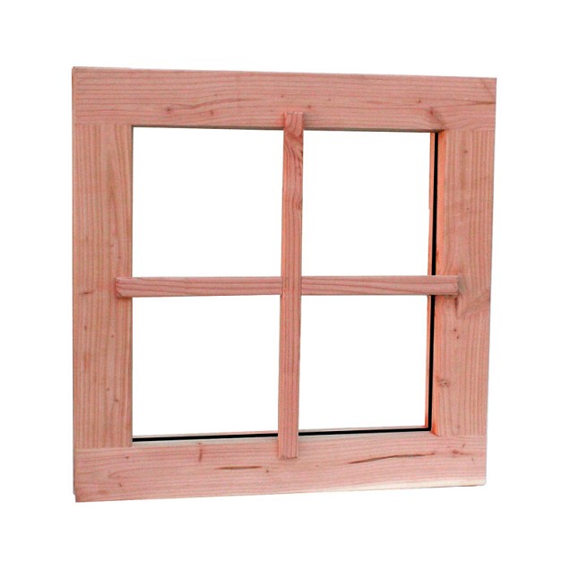 Douglas vast raam Prestige met dubbelglas, 66,4 x 66,4 cm, onbehandeld.