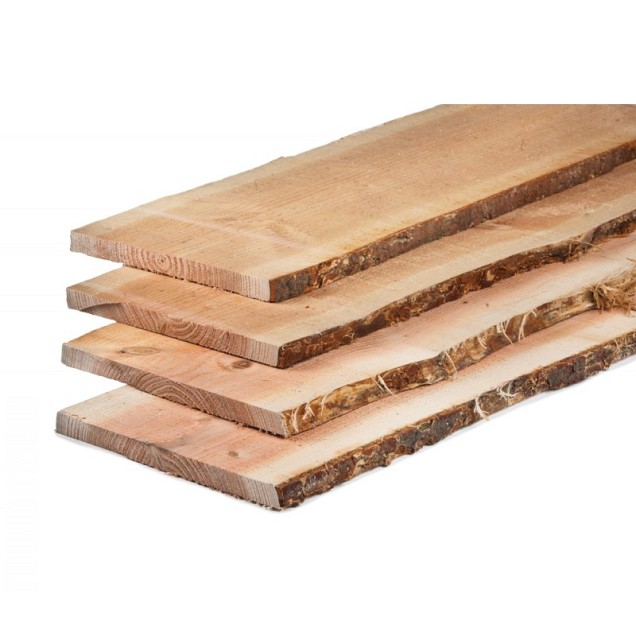 Douglas fijnbezaagd schaaldeel 1,9 x 12-25 x 300 cm, onbehandeld.