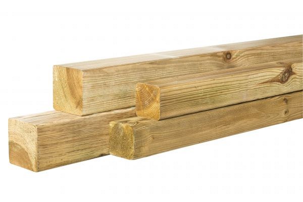 Steunpaal Grenen 68x68mm 240cm