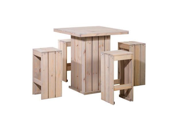 Buitenverblijf met zadeldak Excellent Modulair, douglas, linkerdeel XXL/E, 399x399 cm, groen geïmpregneerd.