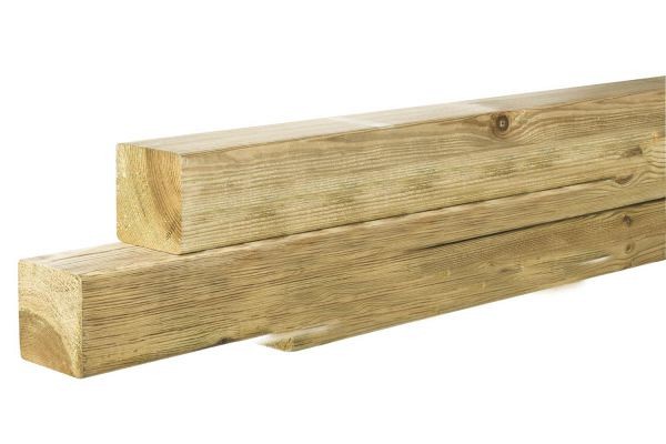 Steunpaal Grenen 68x68mm 240cm