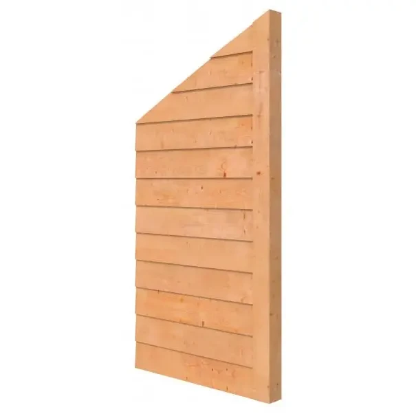 Douglas wandpakket t.b.v. dubbelzijdige 1 m zijwand kapschuur Comfort (incl staander), onbehandeld