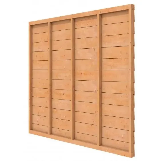 Douglas wandpakket t.b.v. enkelzijdige wand Comfort/DHZ 246.5x224 cm, kleurloos geïmpregneerd