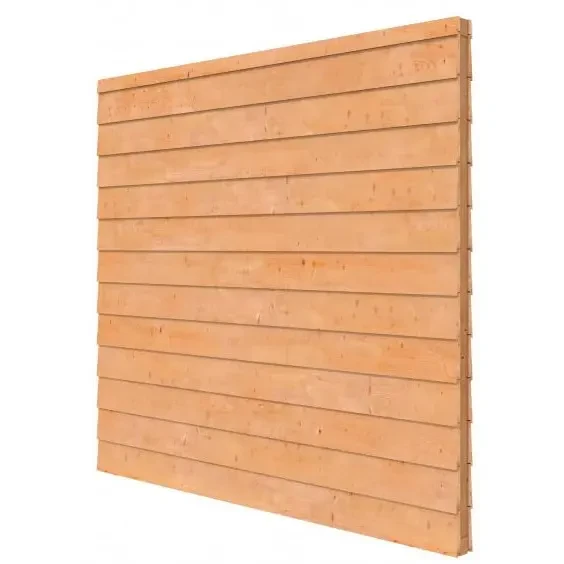 Douglas wandpakket t.b.v. dubbelzijdige wand Comfort/DHZ 246.5x224 cm, kleurloos geïmpregneerd