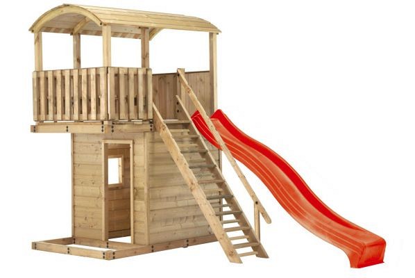 Zweeds rabat vuren enkelzijdige wand C, t.b.v. enkele deur, 278,5 x 224 cm, kleurloos geïmpregneerd.